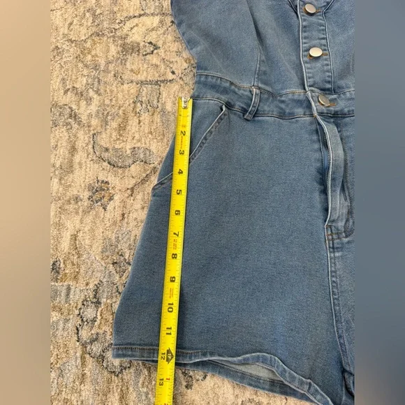 Day + Moon Denim Romper - Picture 3 of 7